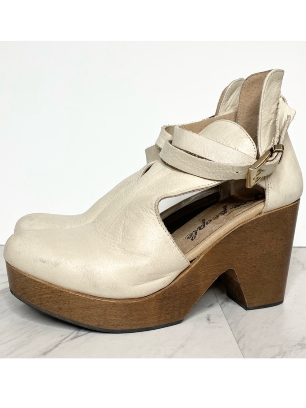 Free People Cedar Afterglow Heeled Clog 37.5 / 7.5
